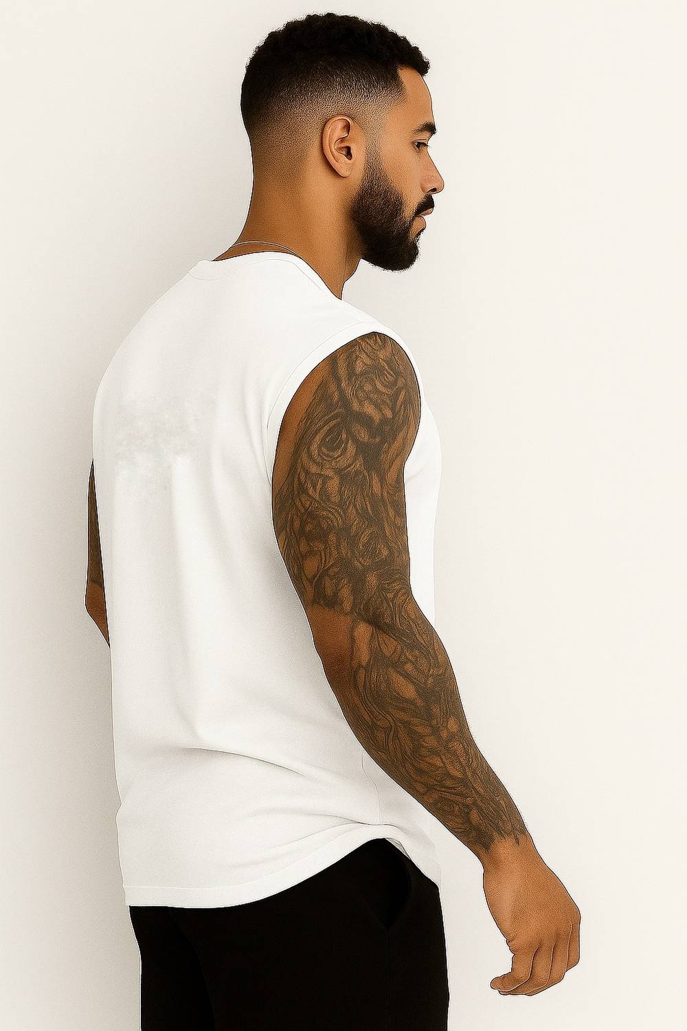 GATIMAN Men Vest White - Image 3