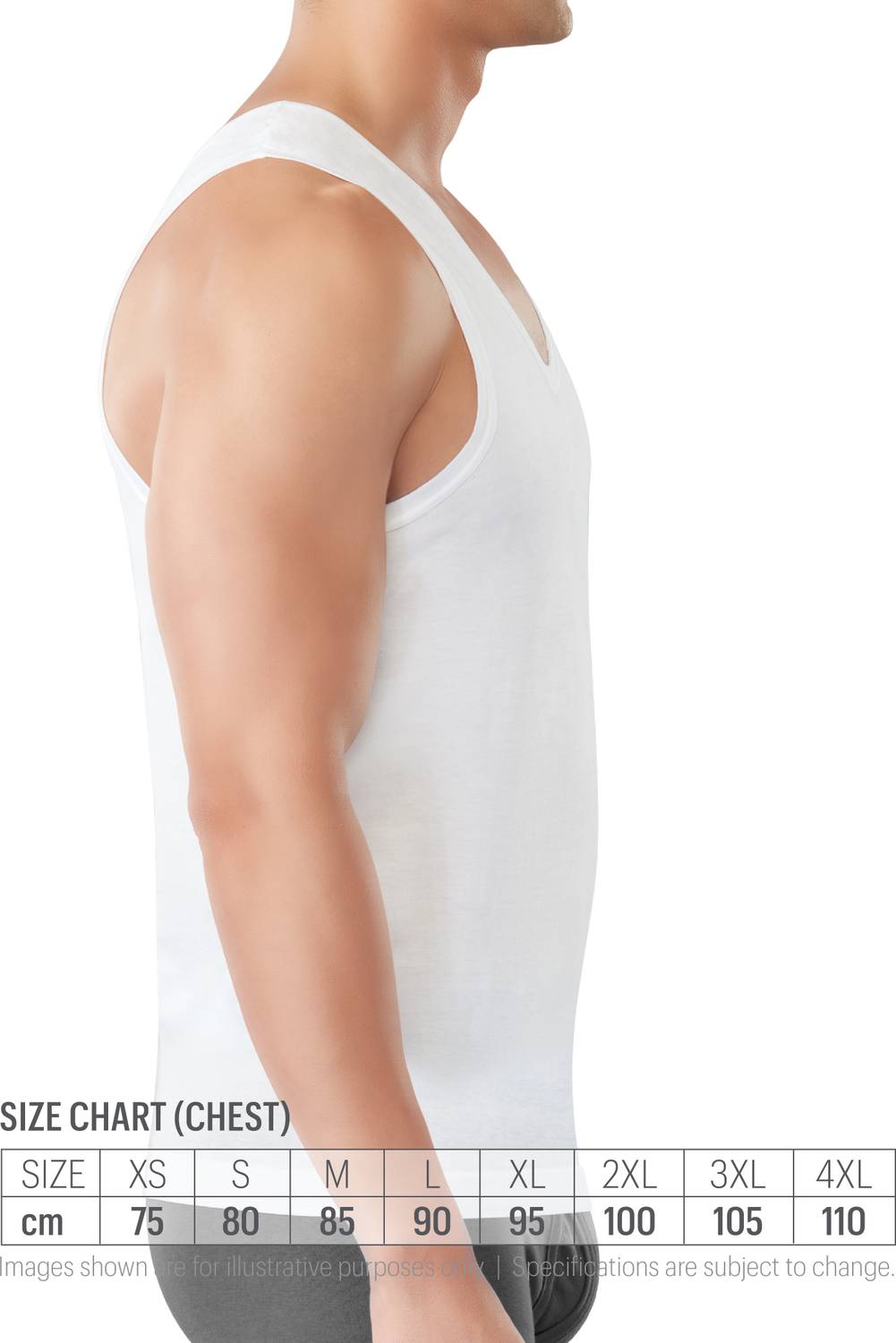 Dixcy Scott Originals Men Vest White Pack of 2 - Image 4
