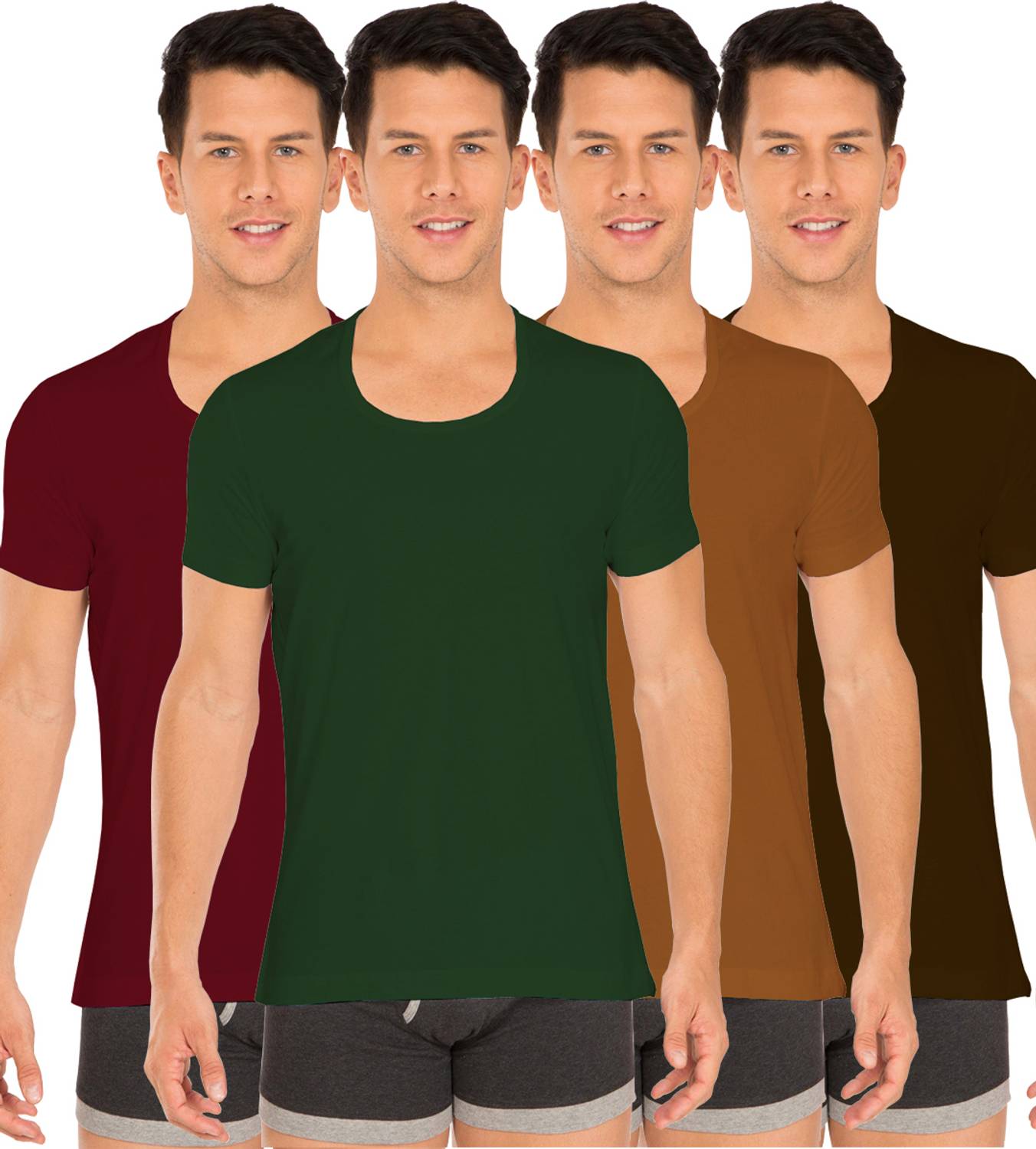 WHITE ROSE Men Vest Pack of 4