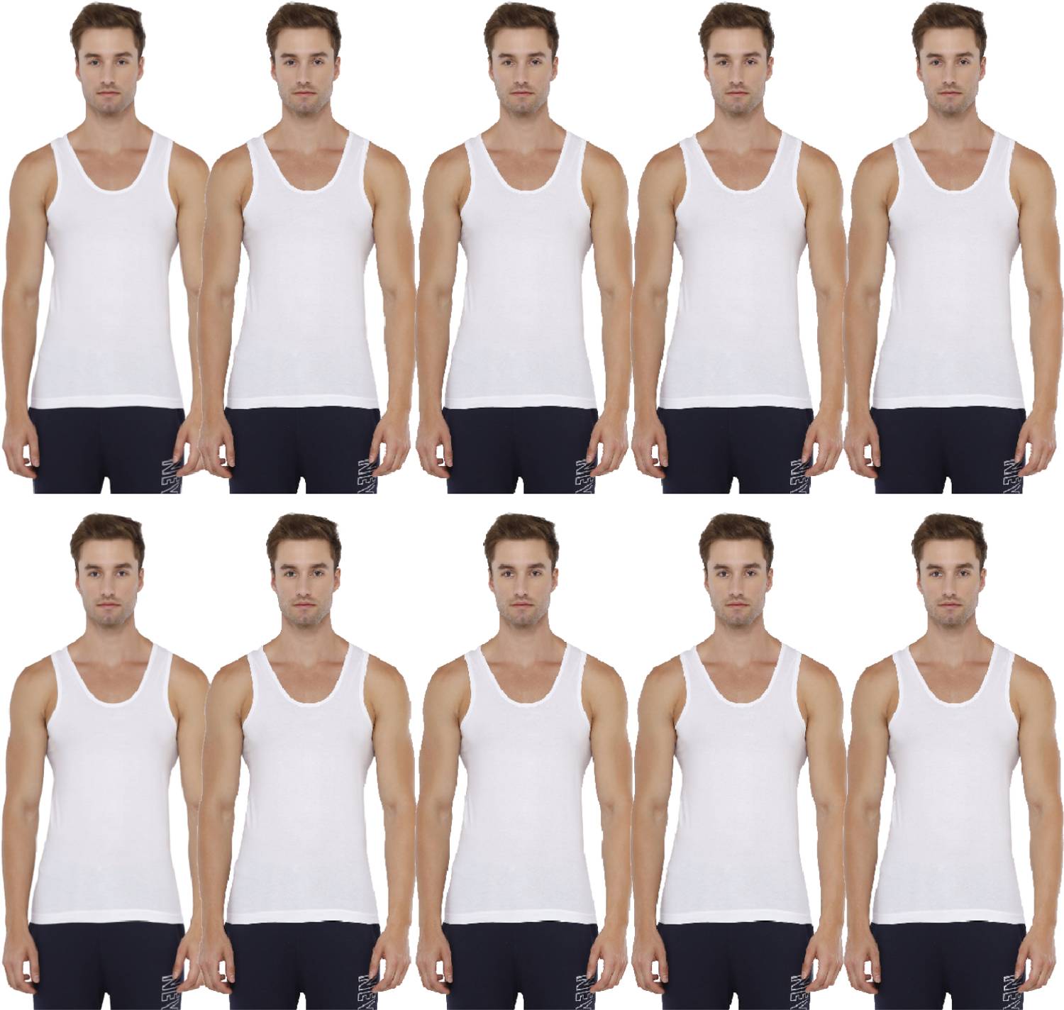 Rupa TOPMAN Pack of 10 Men Vest