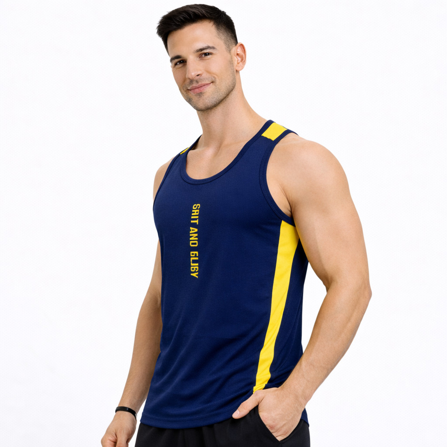 Image of RMLKN Typography Men Round Neck Multicolor T-Shirt