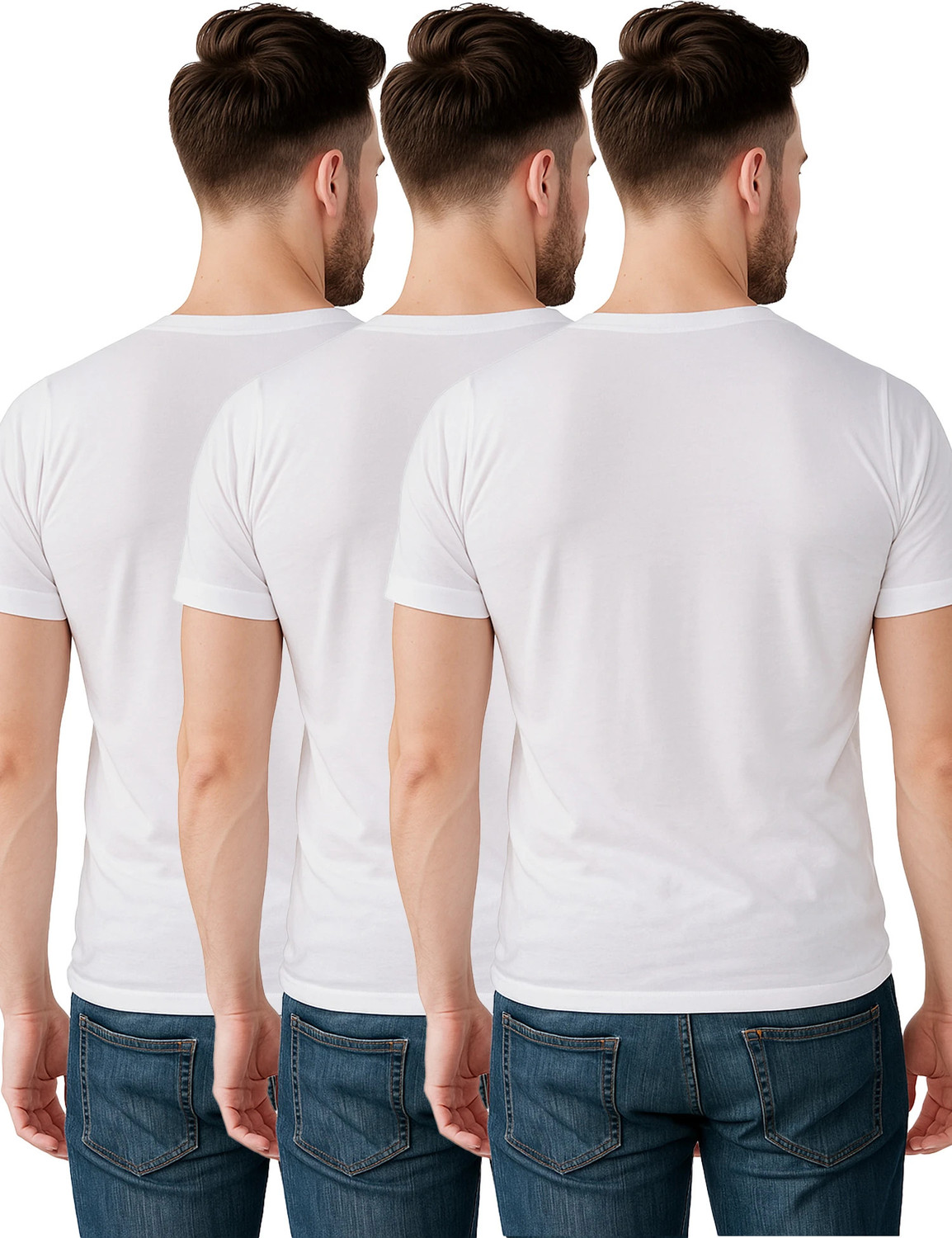 Image of COSCO Pack of 3 COSCO ABALA RNS 100% Combed Cotton White Half Sleeve Baniyan Ganji Men Vest