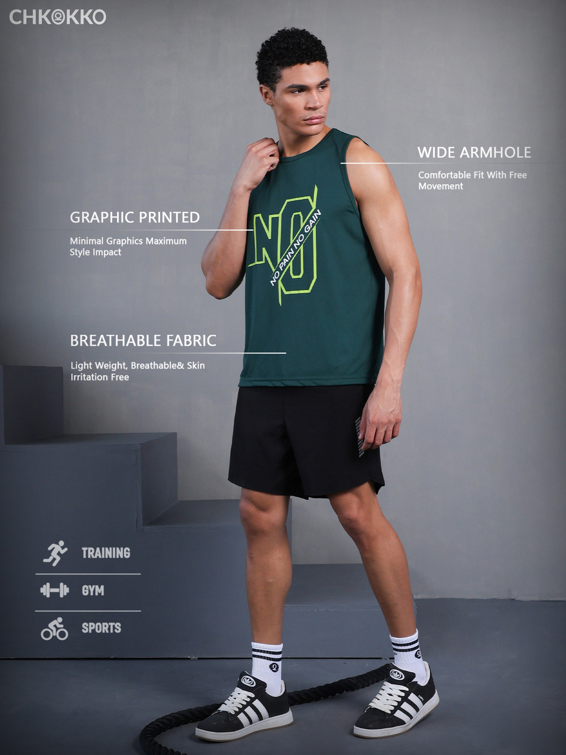 Image of CHKOKKO Men Vest