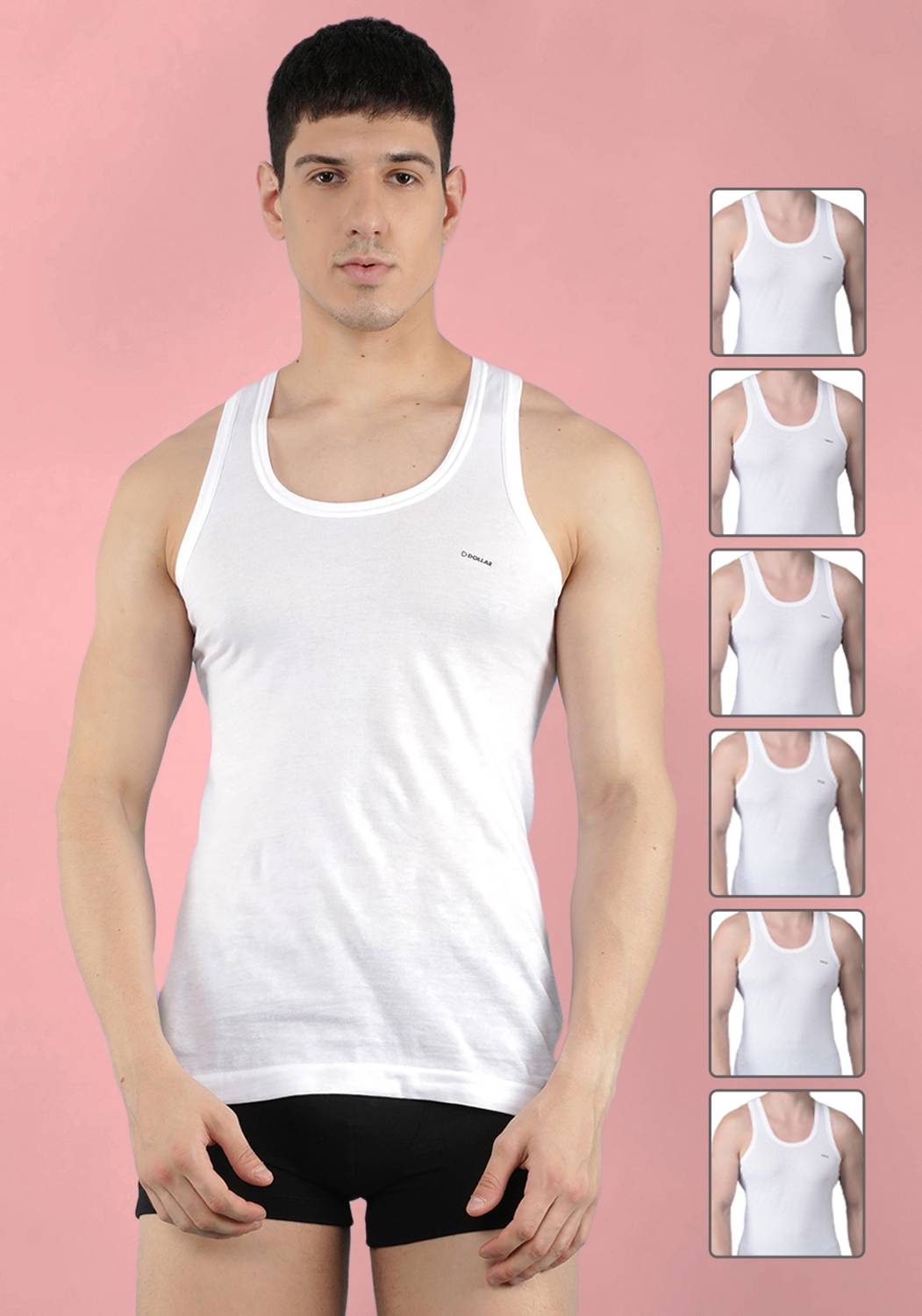 Dollar Bigboss Cotton Blend Fabric Undershirt - Image 1