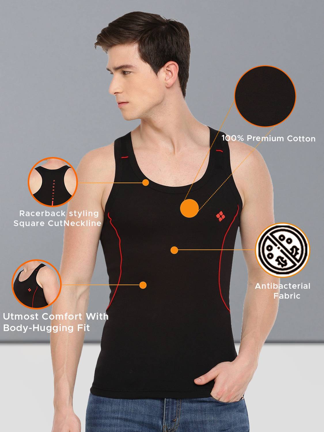 Dollar Bigboss Men Vest Pack of 2 - Image 5