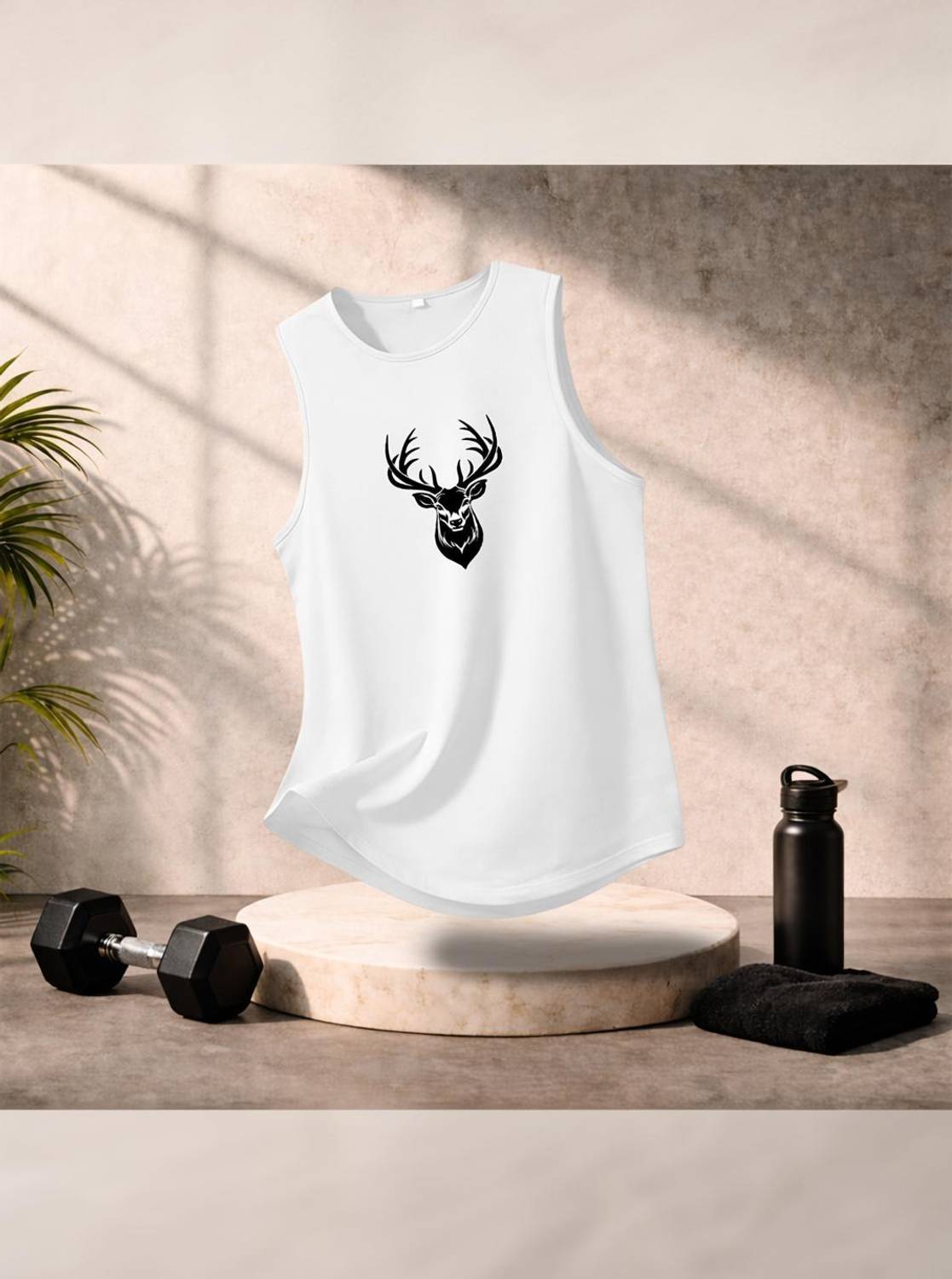 Boxman Printed Men Round Neck White T-Shirt