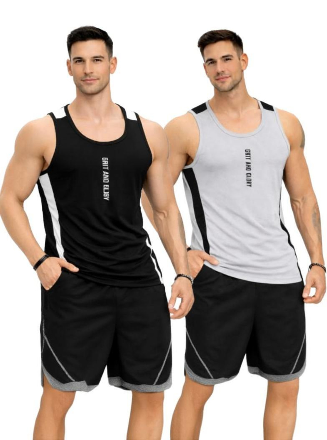 Image of Expert Choice Printed Men Round Neck Black, Grey T-Shirt