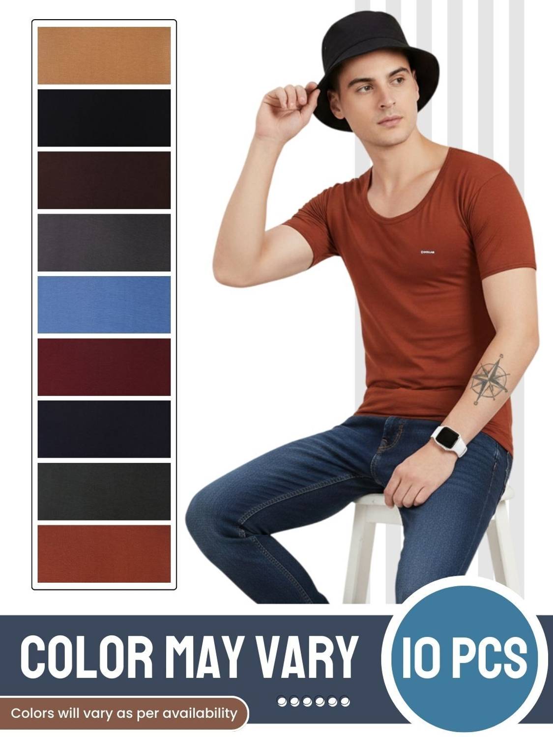 Dollar Bigboss Cotton Blend Fabric Undershirt - Image 5
