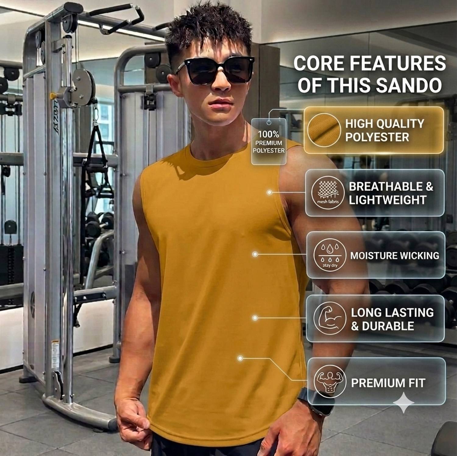 Moddrem Men Vest Pack of 4 - Image 4