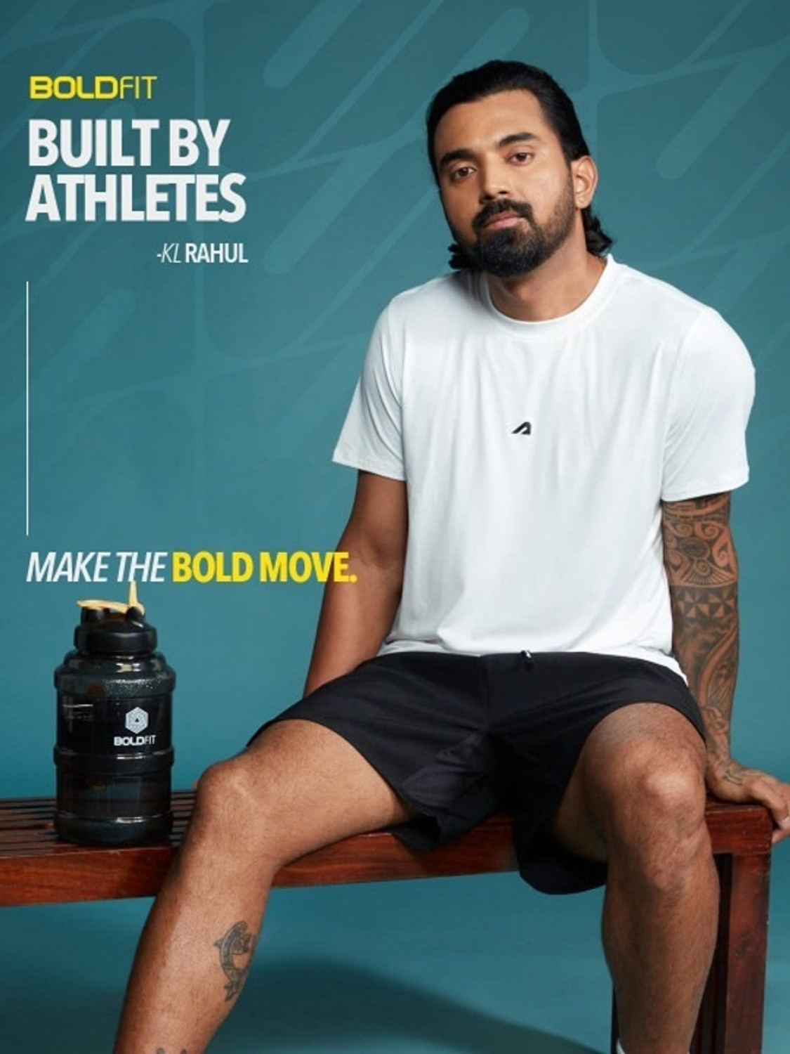 Image of BOLDFIT Activewear Solid Men Blue Track Pants