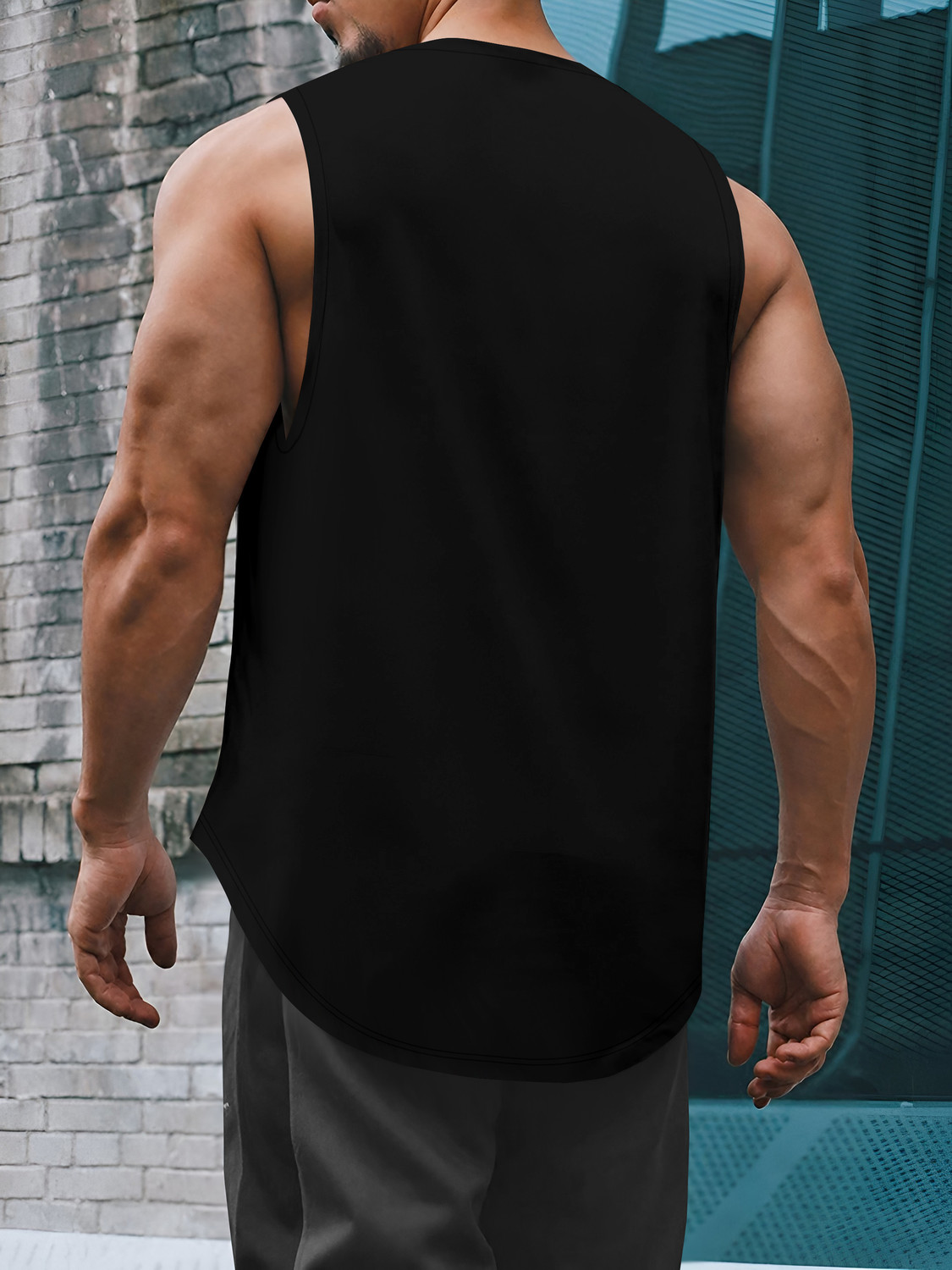 Image of KAJARU Printed Men Round Neck Black T-Shirt