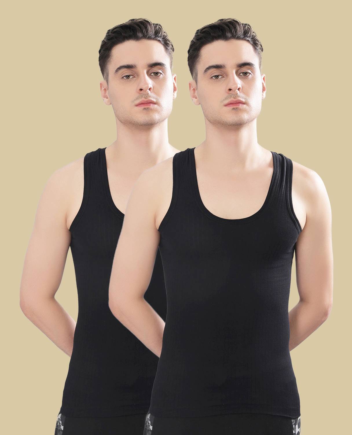 Dollar Bigboss Pack of 2 Hutch Cotton Men Vest