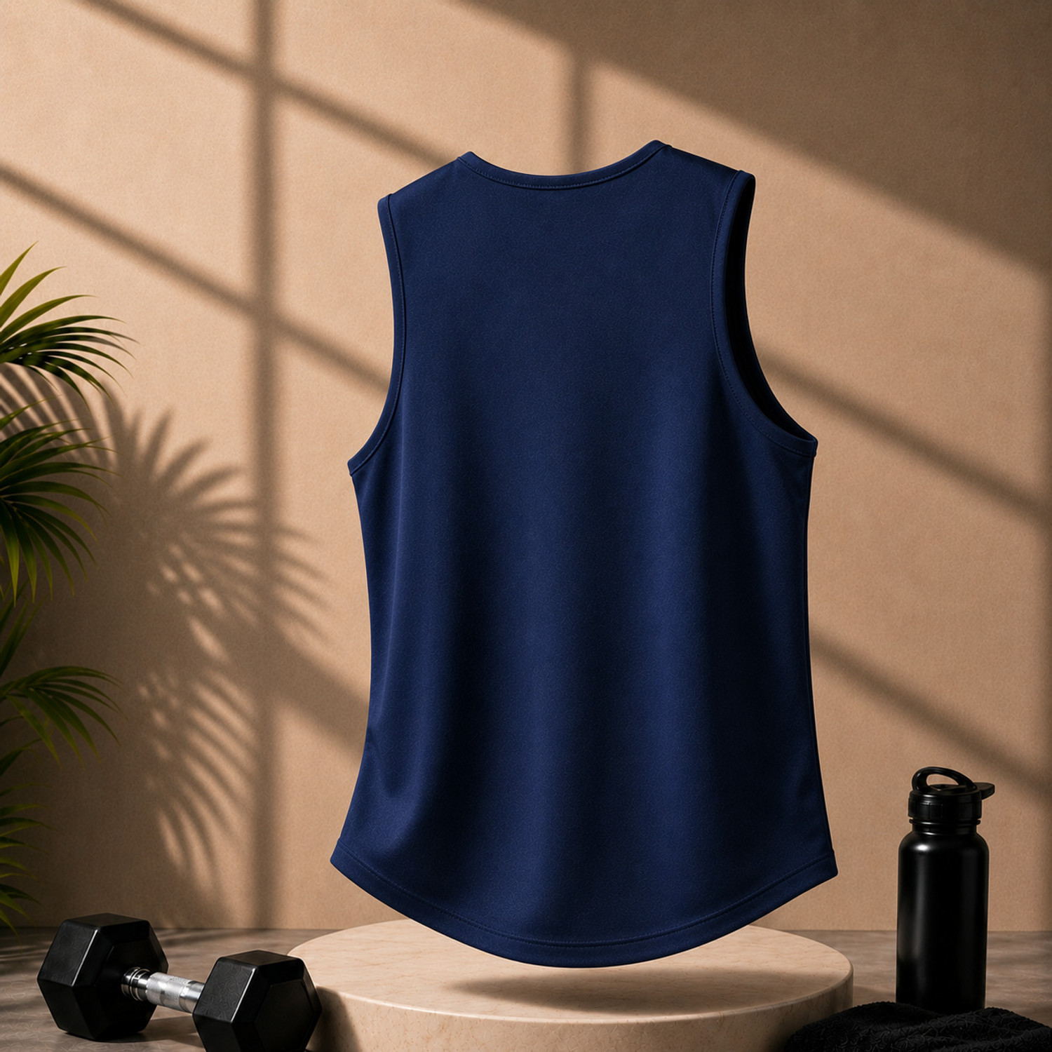 Image of UNIVAAN Pack of 2 Men Printed Round Neck Polyester Grey, Blue T-Shirt