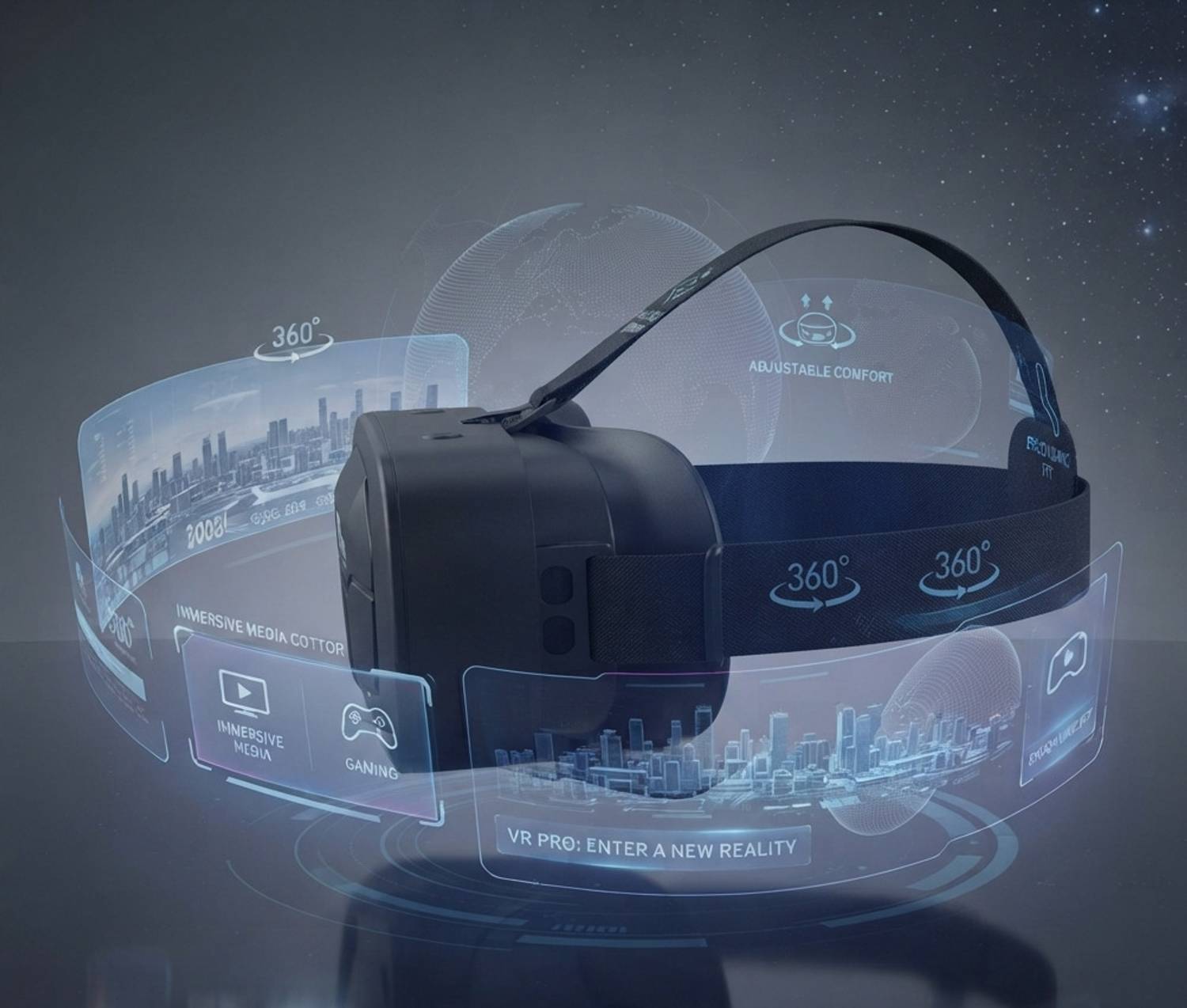 Buyitonline Black VR Video Glasses - Image 3