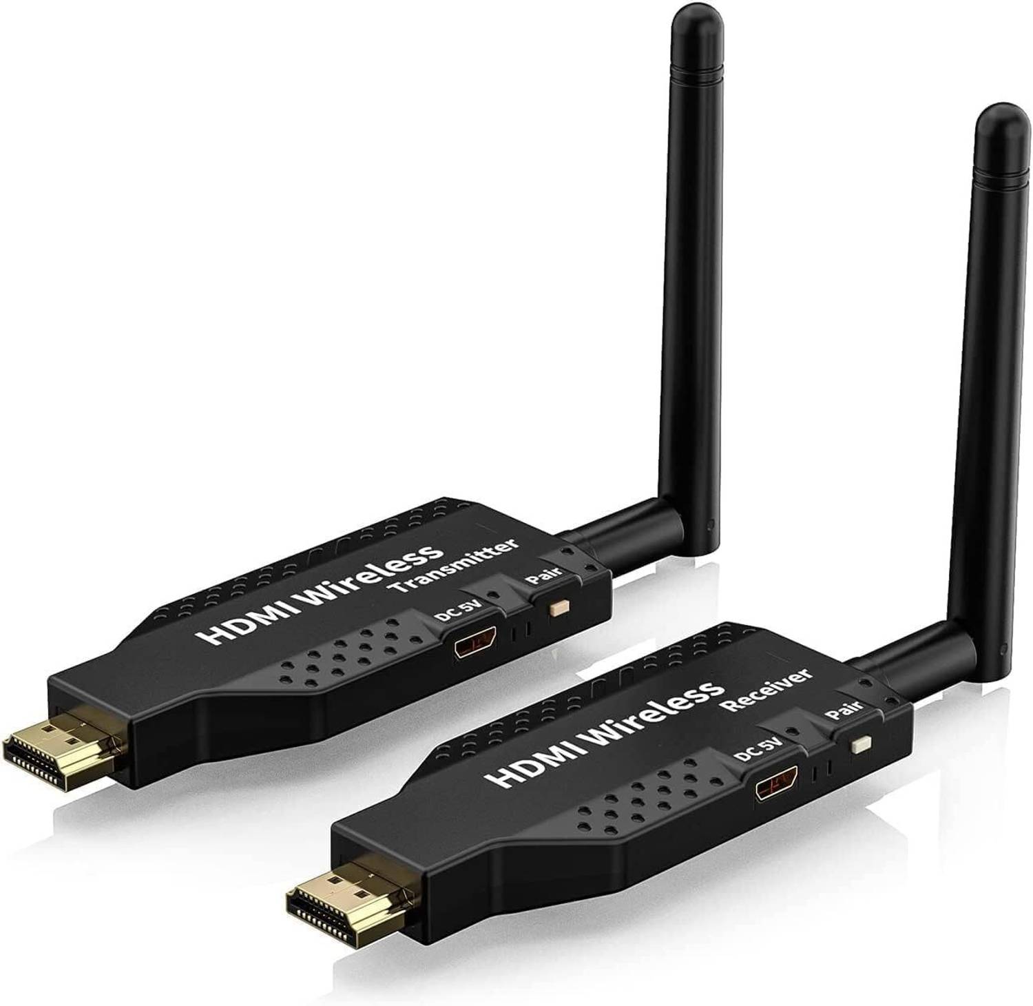 Etzin Wireless HDMI Transmitter and Receiver, 165ft Range, Plug a