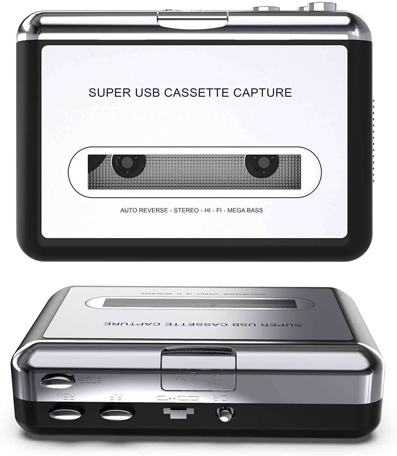 Etzin Cassette Player Portable Tape Player Captures MP3 Audio M