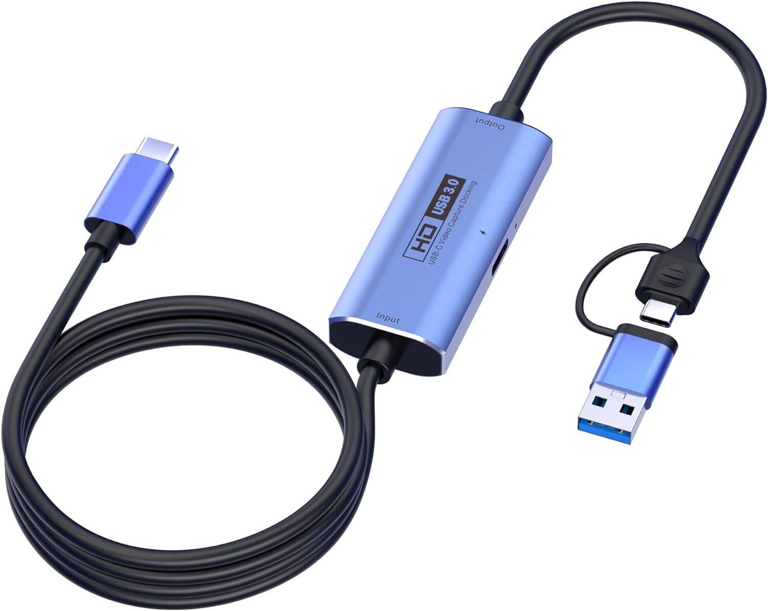 Tobo 2 in 1 USBC to PD USB3.0 TYPEC Audio Video Capture Card Live