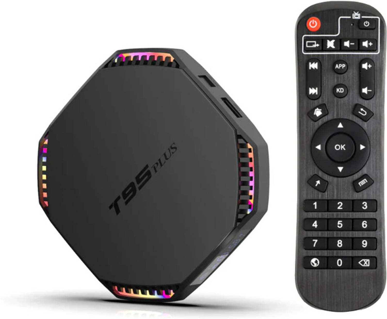 V88R Plus Android TV Box 8GB RAM 128GB 8K Ultra HD Dual WiFi Blue