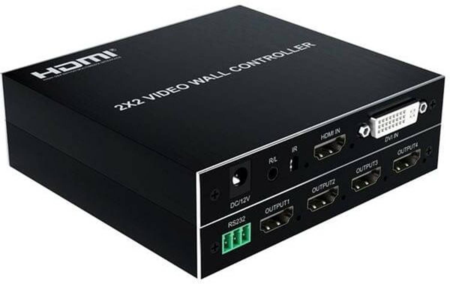 microware 2x2 Video Wall Controller 1 HDMI/DVI Input 4 HDMI Outpu