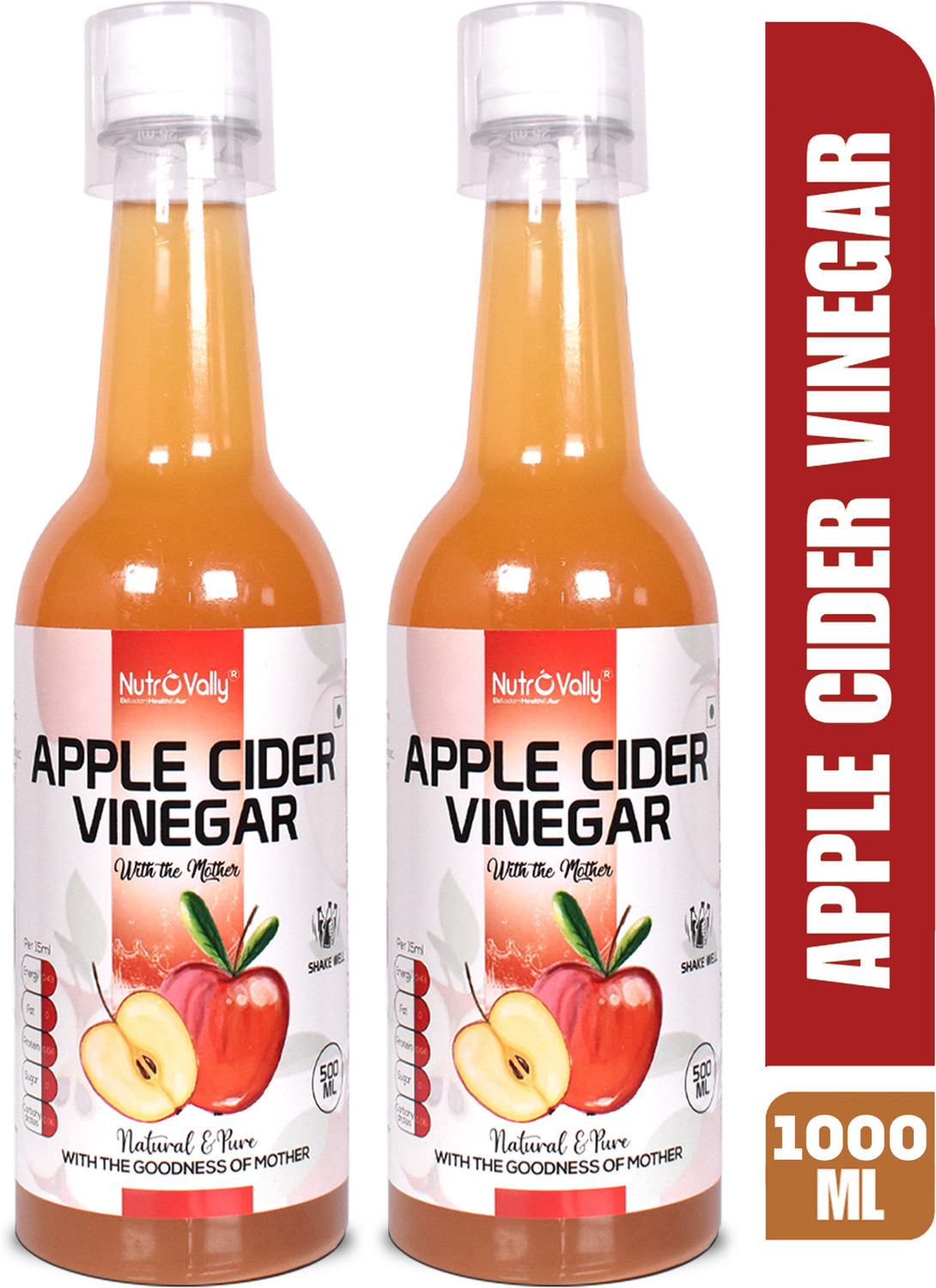 Image of NutroVally apple cider or weight loss with Mother of Vinegar