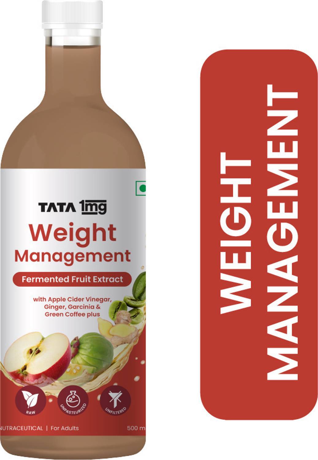 TATA 1mg Weight Management Juice with Green Coffee, Ginger, & App