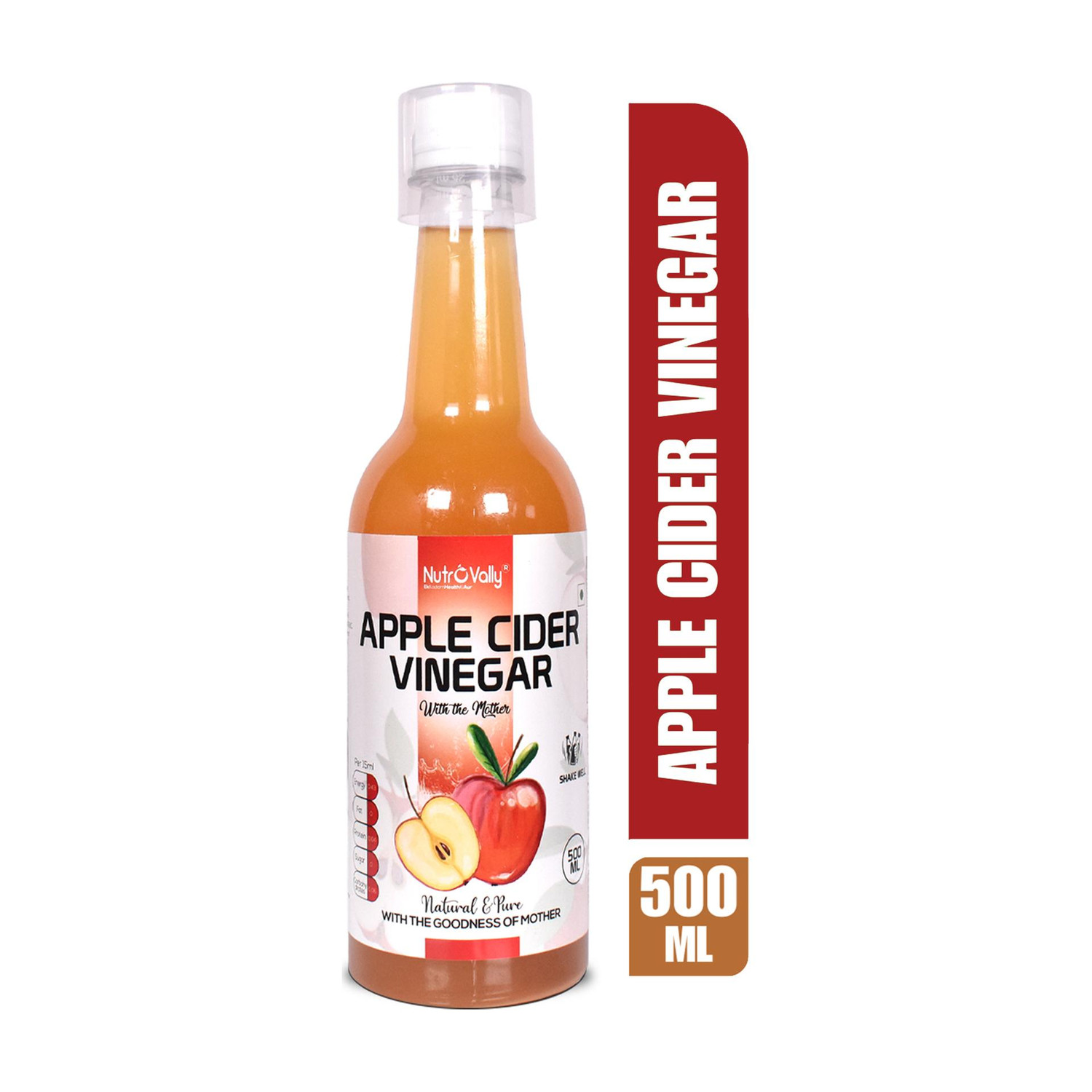 Image of NutroVally apple cider vinegar for weight loss with Mother Vinegar