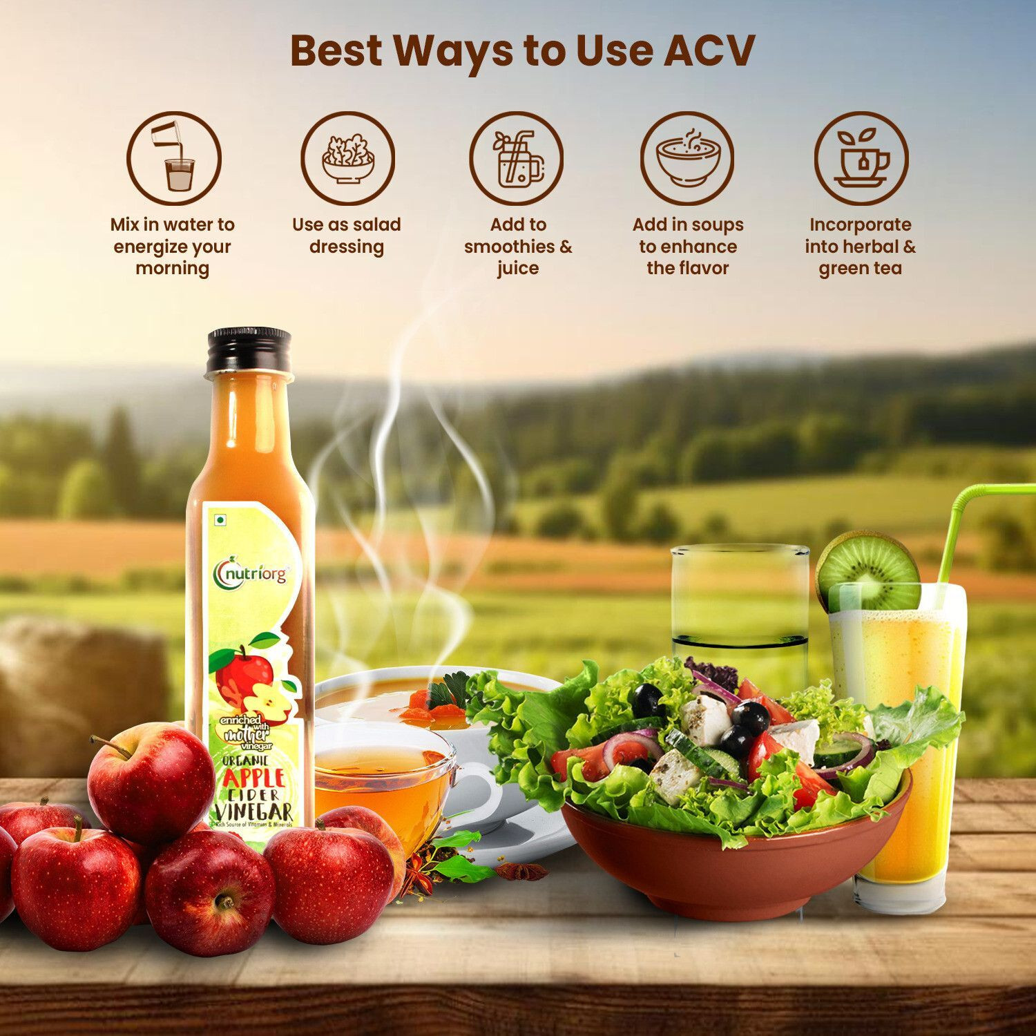 Image of Nutriorg Certified Organic Apple Cider Vinegar Vinegar