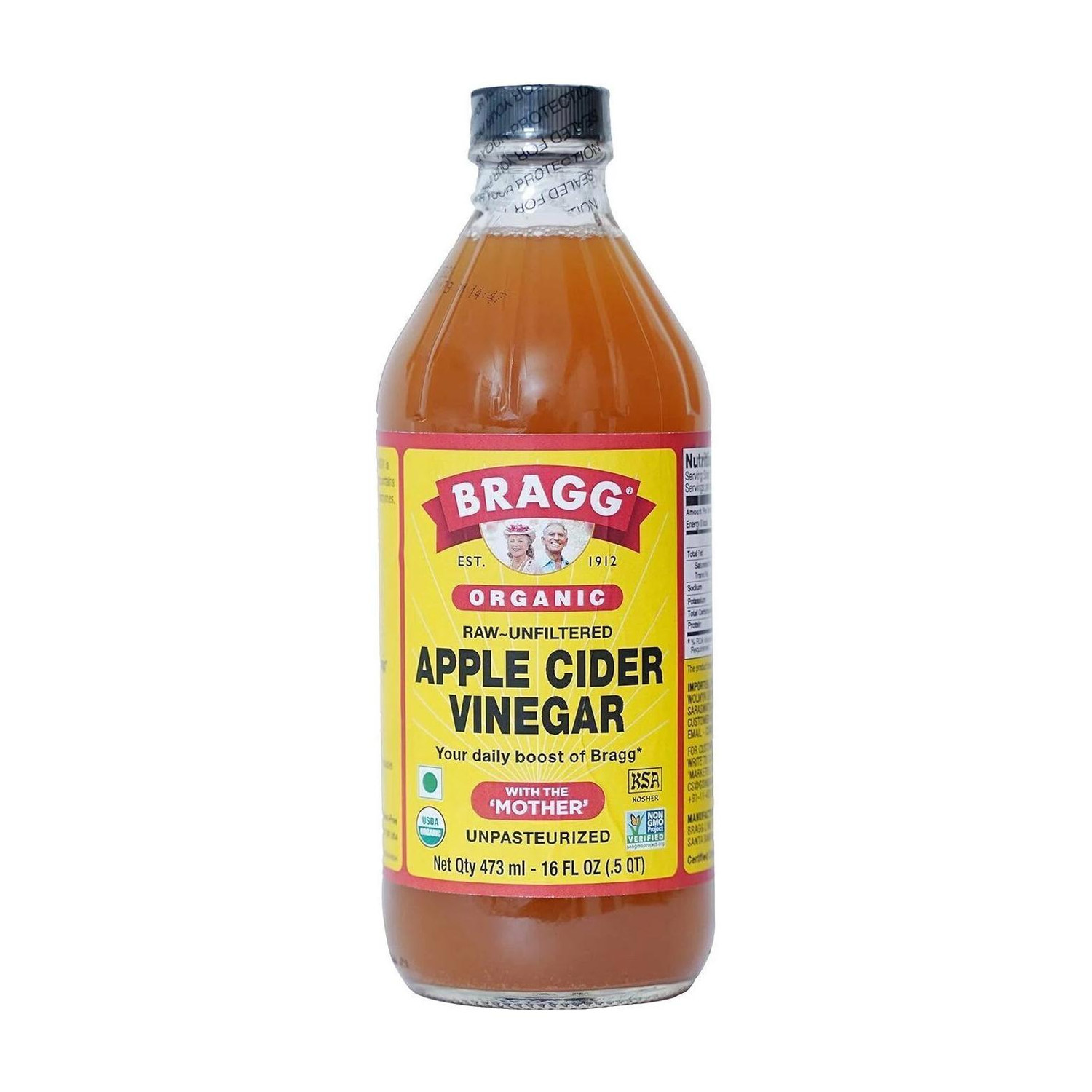 Image of BRAGG Raw Unfiltered the Mother Apple Cider Vinegar, Vinegar