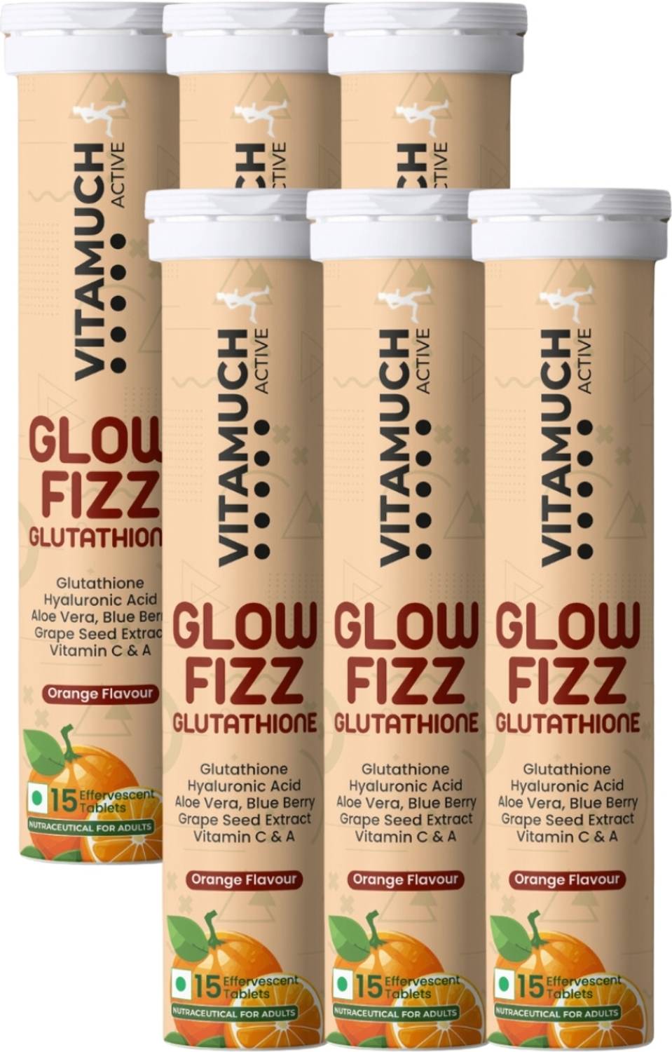 glutathione fizz tablets VITAMUCH Glowfizz Glutathione Effervescent Tablets for Youthful, Spotless &  Glowing Skin Price in India