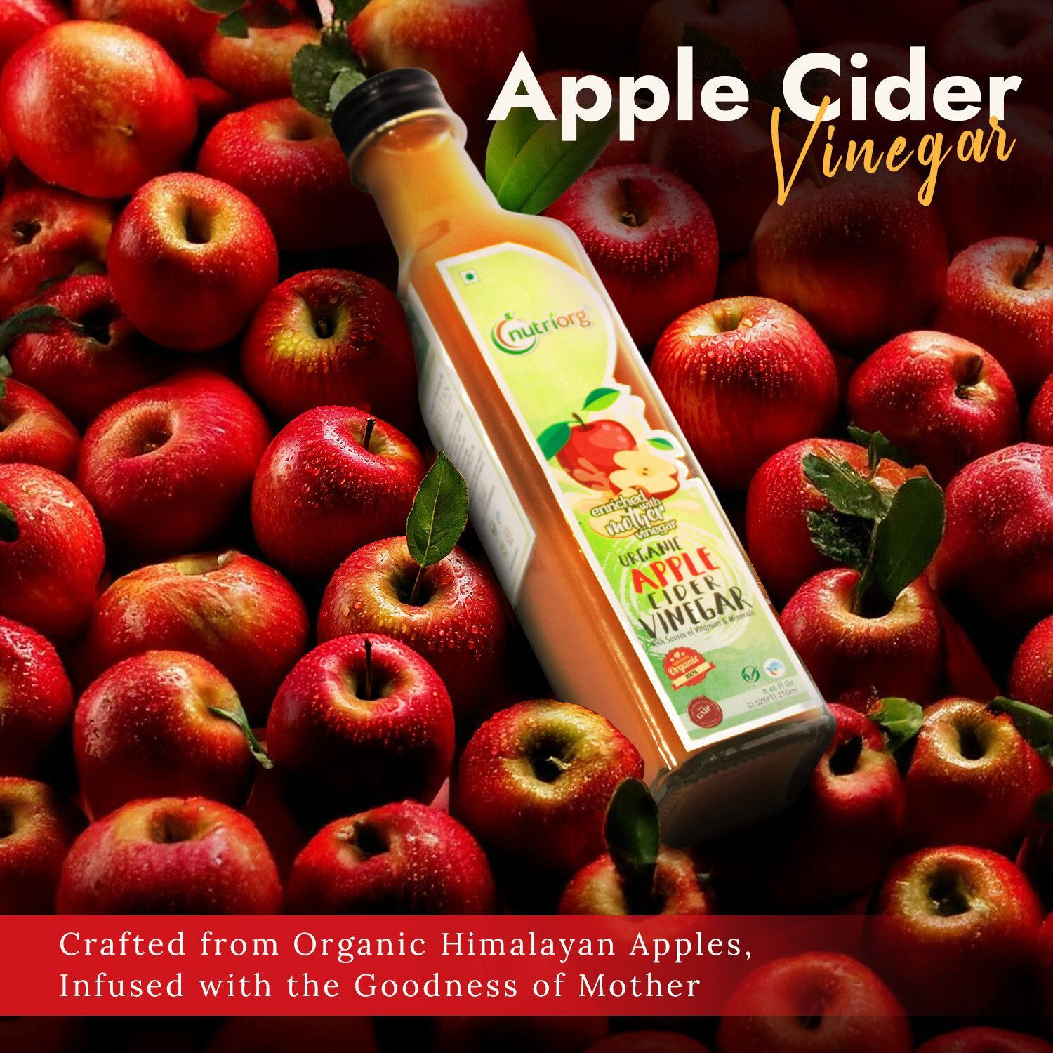 Image of Nutriorg Certified Organic Apple Cider Vinegar Vinegar
