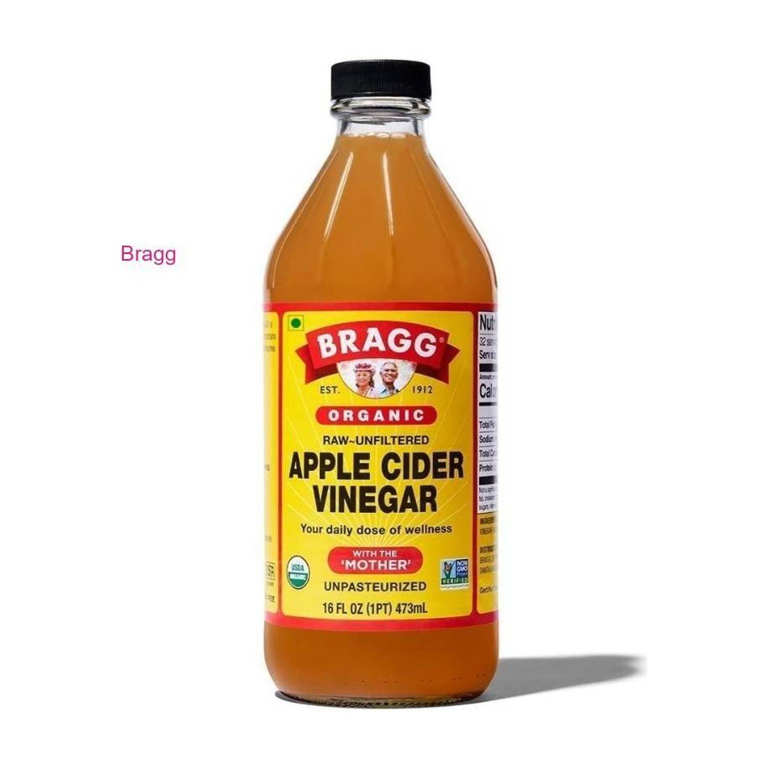 BRAGG Apple Cider Vinegar for Acid Reflux Relief 473ml Vinegar