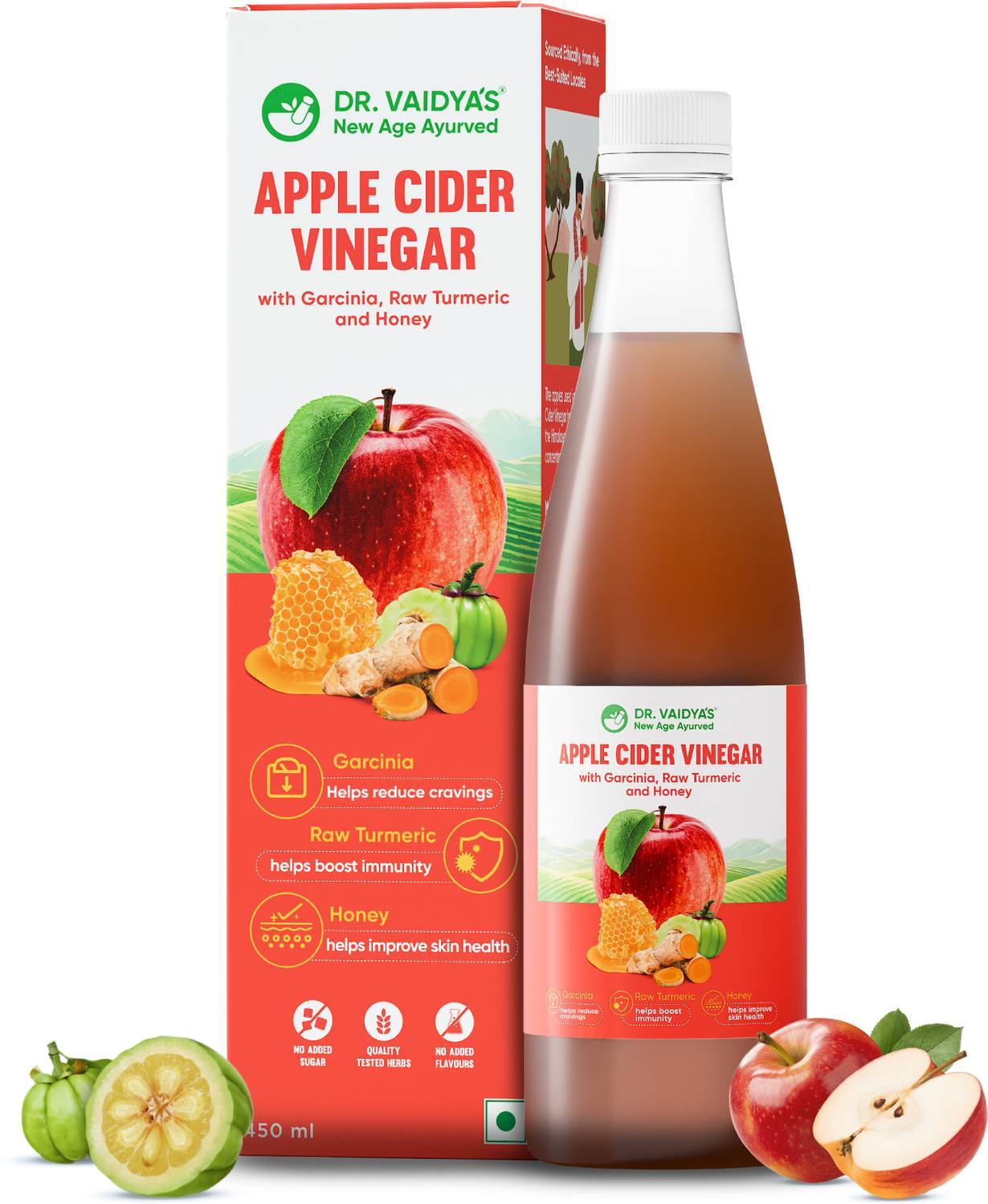 Dr. Vaidya's Apple Cider Vinegar with Mother for Detox & Weight M