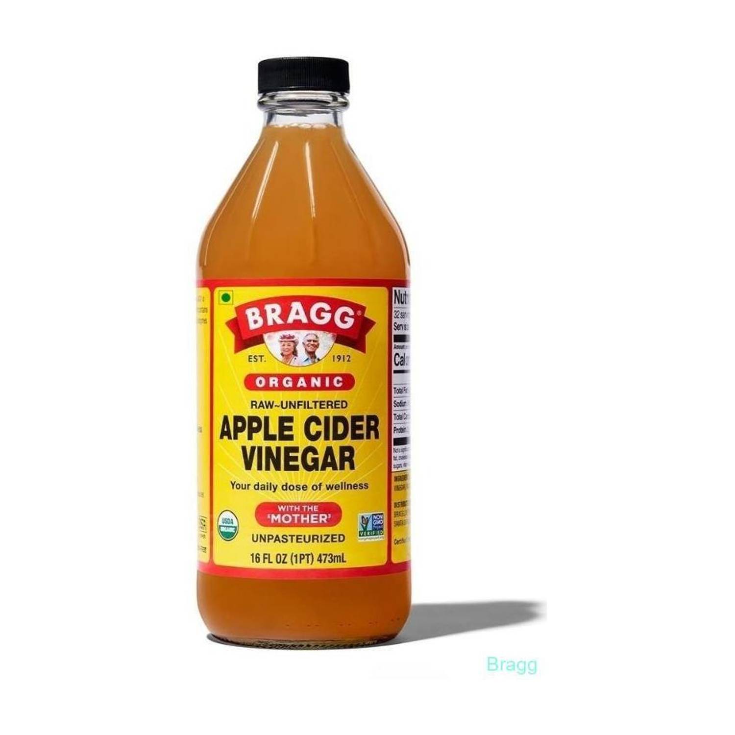 BRAGG Apple Cider Natural Vinegar 473ml for Daily Detox Vinegar