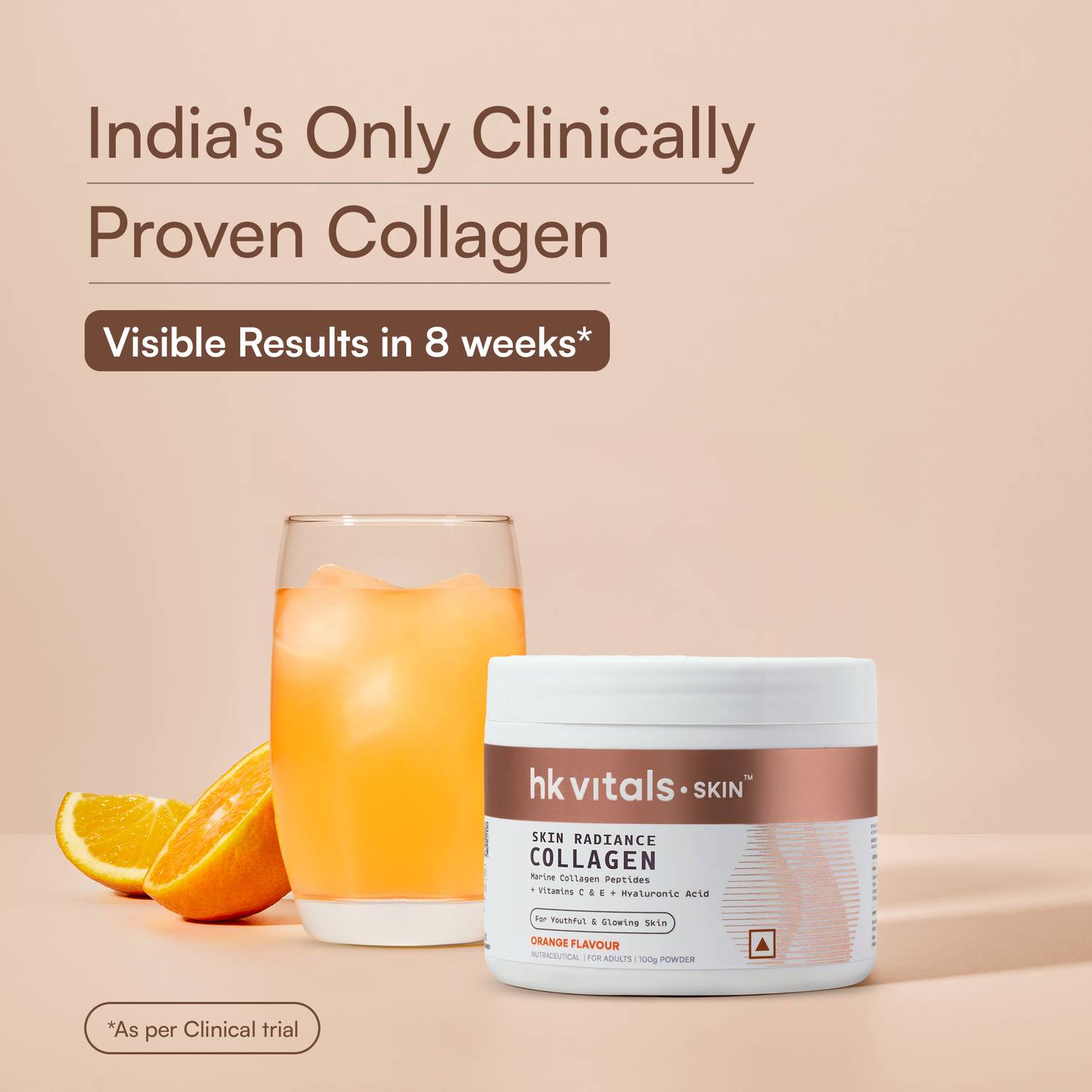 hk vitals Skin Radiance Marine Collagen, Orange - Image 4
