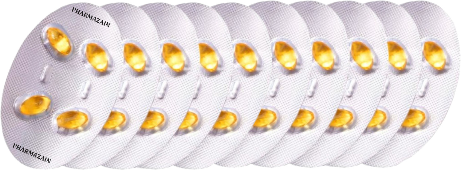 Image of PHARMAZAIN LIFE SCIENCES Vitamin D3 Softgel Capsule for Bone Joint Mental Health Heart Pack Of 40 Capsule