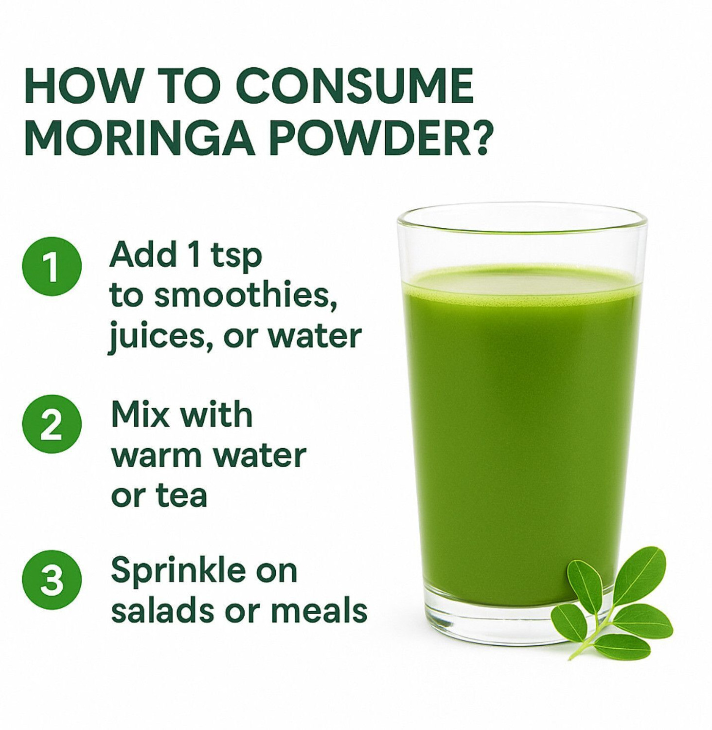 Image of VitaVedik Moringa Powder 200gm | 100% Pure & Natural | Superfood for Immunity & Energy