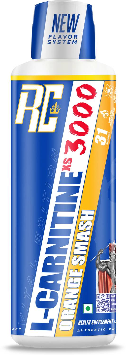 ronnie coleman l carnitine Ronnie Coleman Signature Series L-Carnitine XS 3000mg Liquid, Orange Smash  Price in India