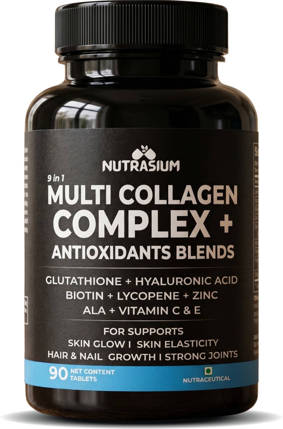 glutathione collagen complex NUTRASIUM Multi Collagen with Glutathione for Skin glow and hair growth