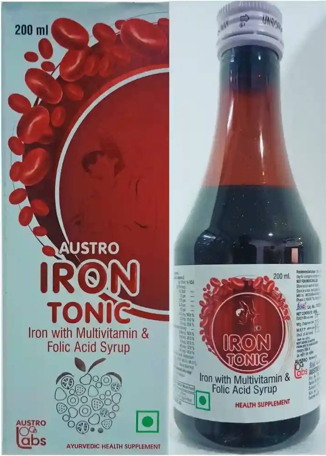 Austro Labs Iron Syrup Iron Tonic, 200 ml