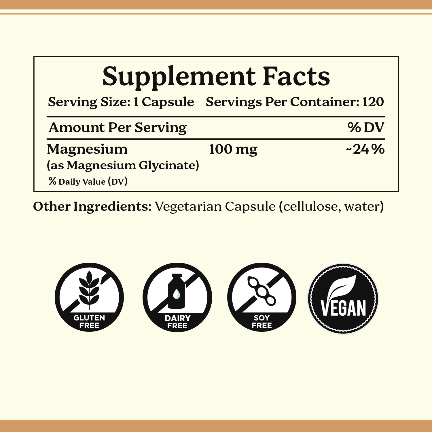 Image of Life & Pursuits Pure Magnesium Glycinate 775 mg - 120 Vegan Capsules