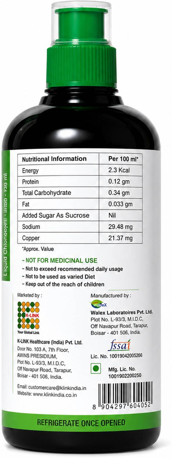 乳液・ミルク green.k K-LINK K-Liquid Chlorophyll Price in India - Buy K-LINK K-Liquid