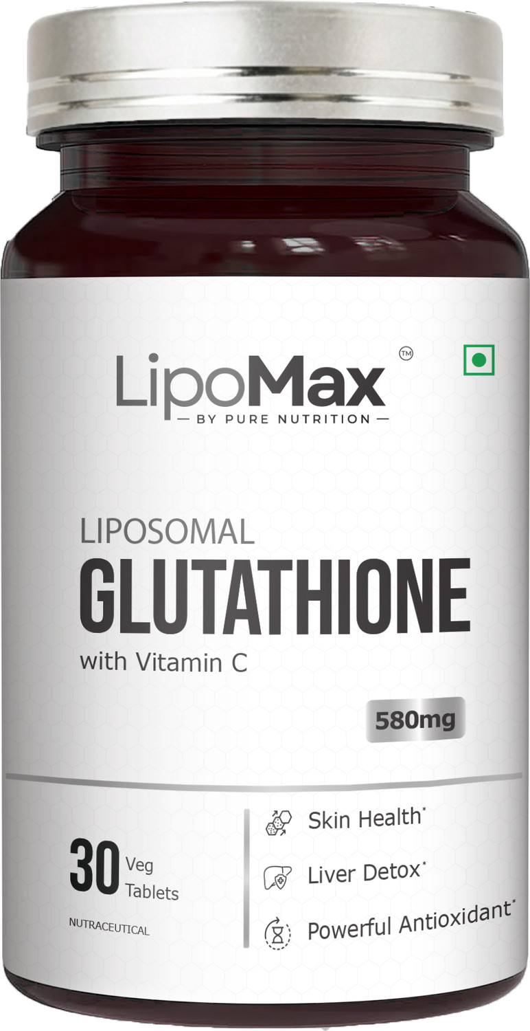 Image of Pure Nutrition Liposomal Glutathione 580mg with Vitamin C | Supports Skin Health