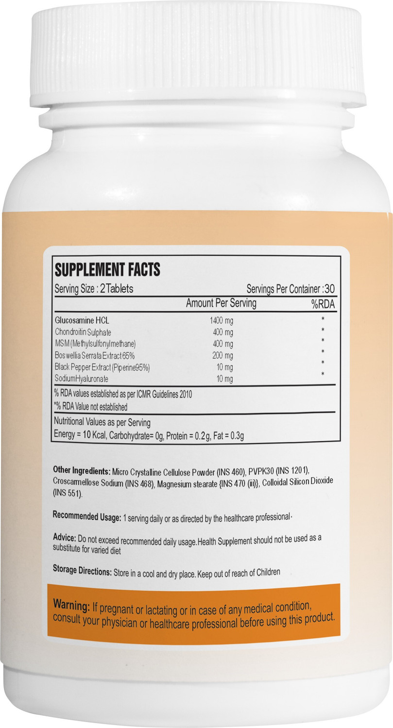 Image of ALPSPURE Joint Support With Glucosamine Sodium Hyaluronate, MSM & Boswellia 120-Teb
