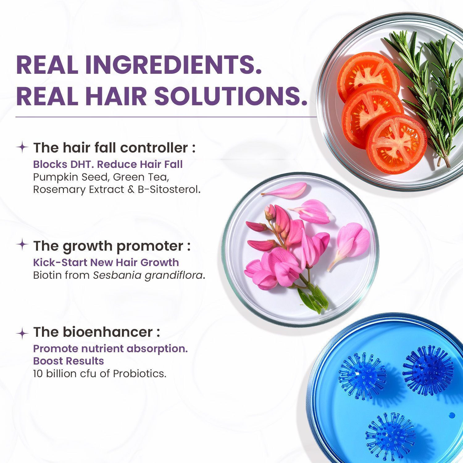 Image of Neuherbs Biotin for Hair Growth| DHT Blocker Supplement|Hair Fall Control & Damage Repair