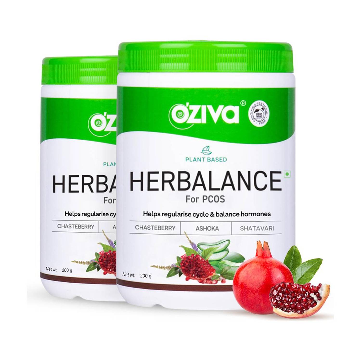 OZiva HerBalance for PCOS (with Myo-Inositol), Natural Drink for PCOS Management
