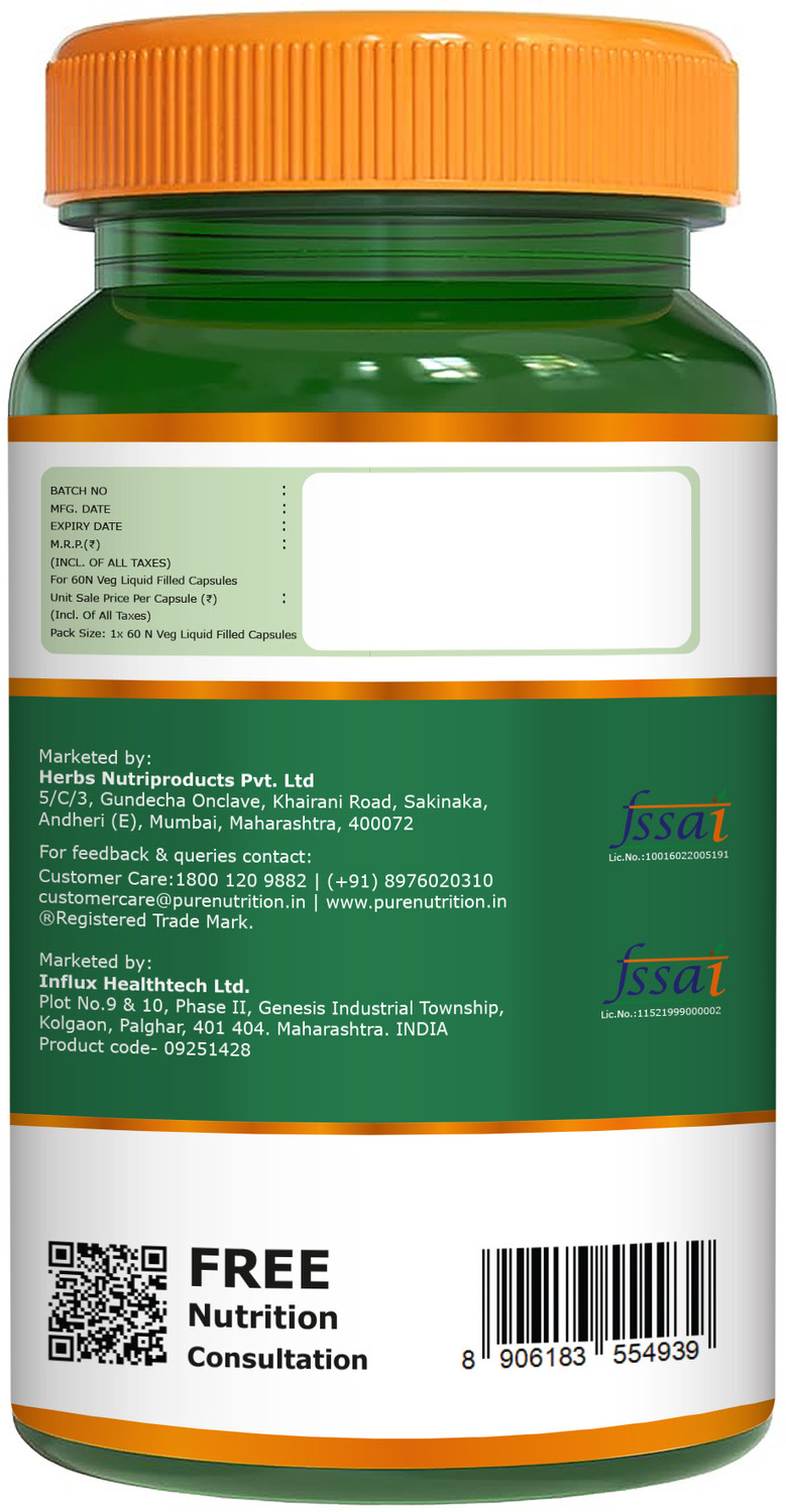 Image of Pure Nutrition Evening Primrose Oil 1000mg Capsules with GLA - Supports Skin & Hormonal Balance