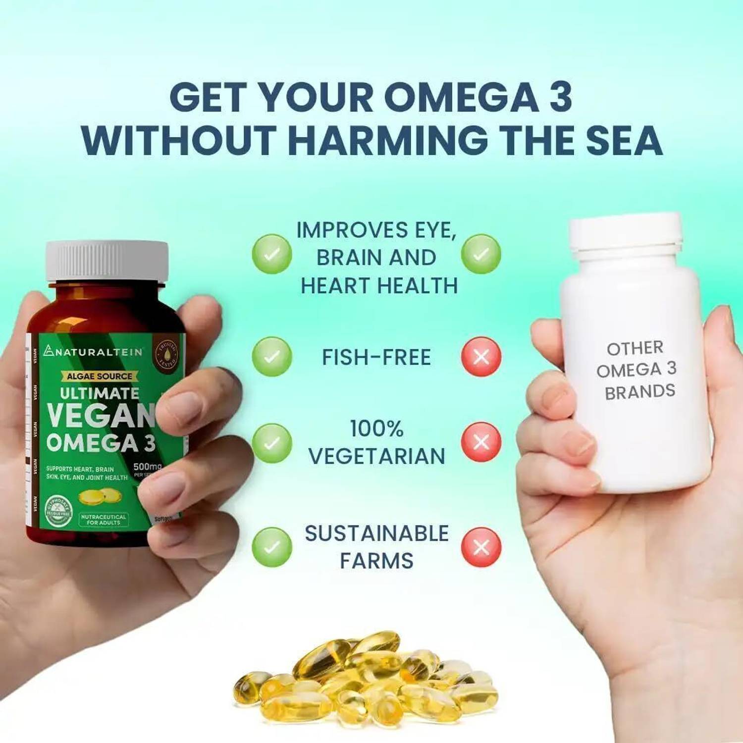 NATURALTEIN Algae Source Vegan Omega 3 - Image 4