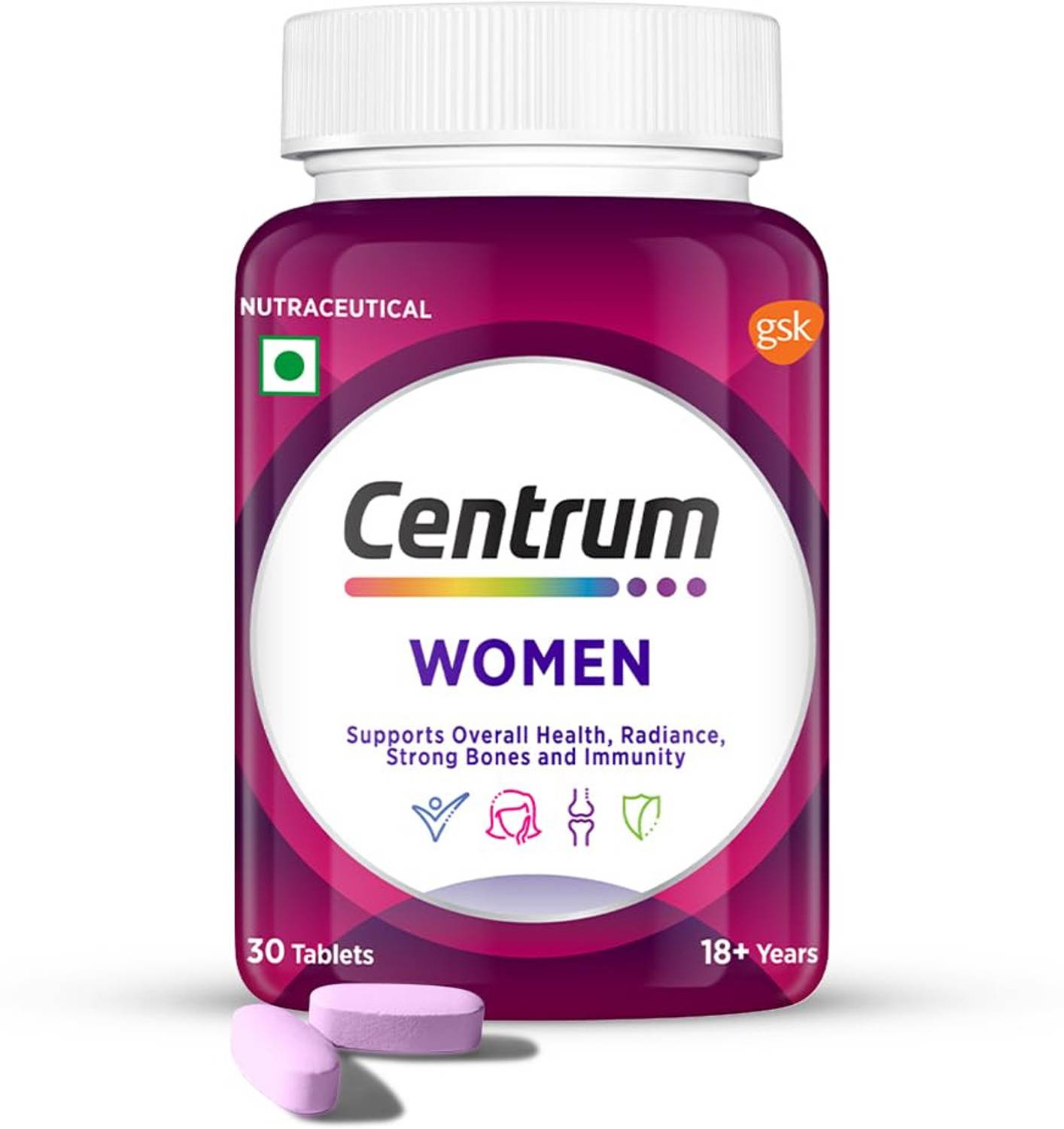 Centrum Women Supports Overall Health (Veg) World's No.1 Multivi