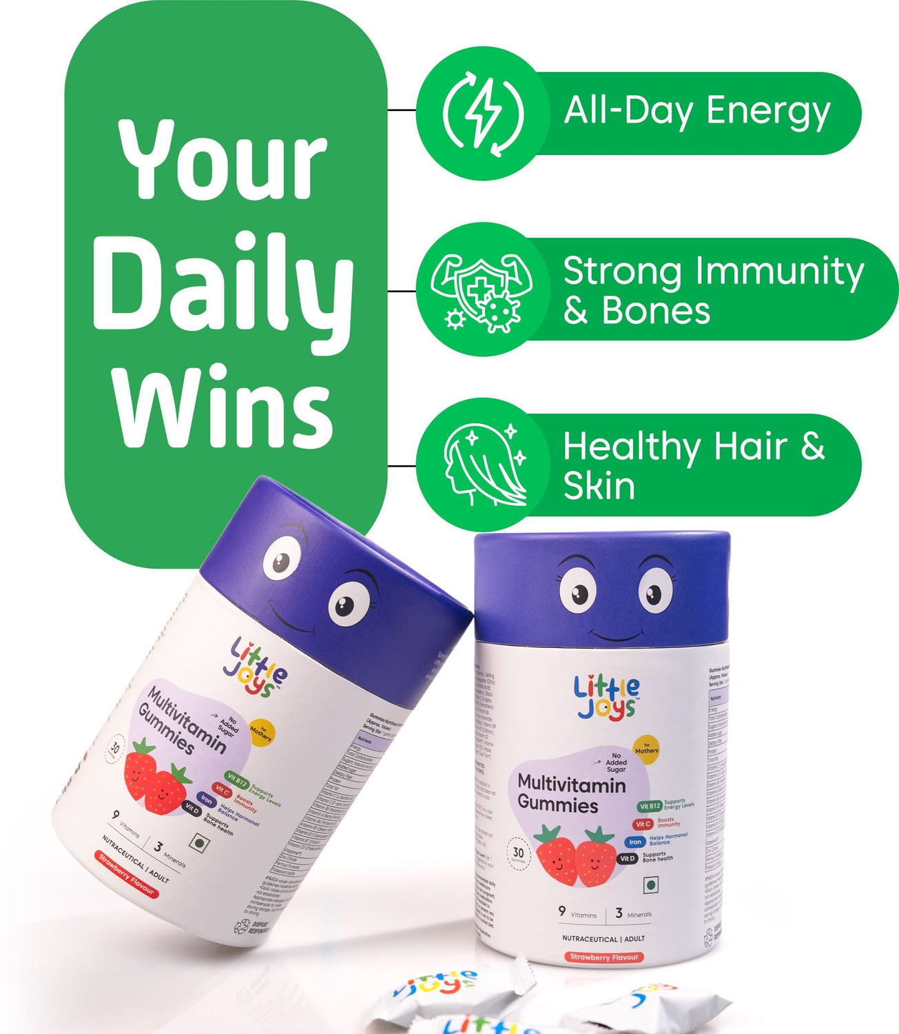 Image of Little Joys Multivitamin Gummies for Womens | Supports Immunity, Bone Health & Energy Level
