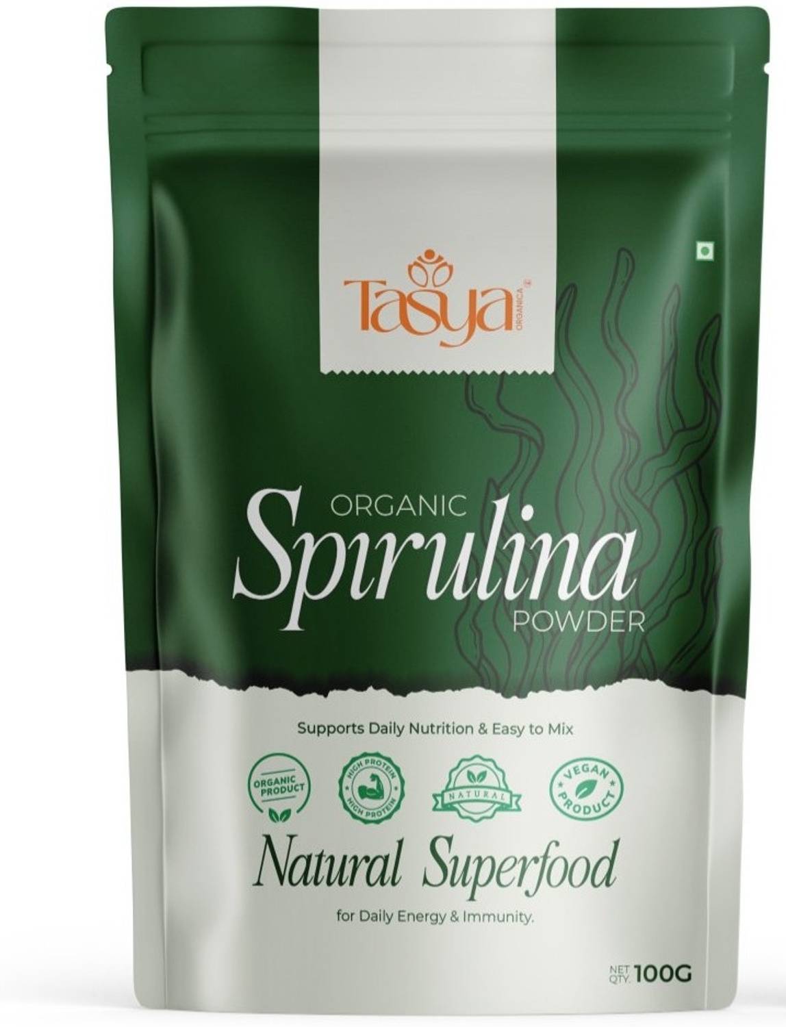 Tasya Organica Spirulina Powder 100g - Image 1